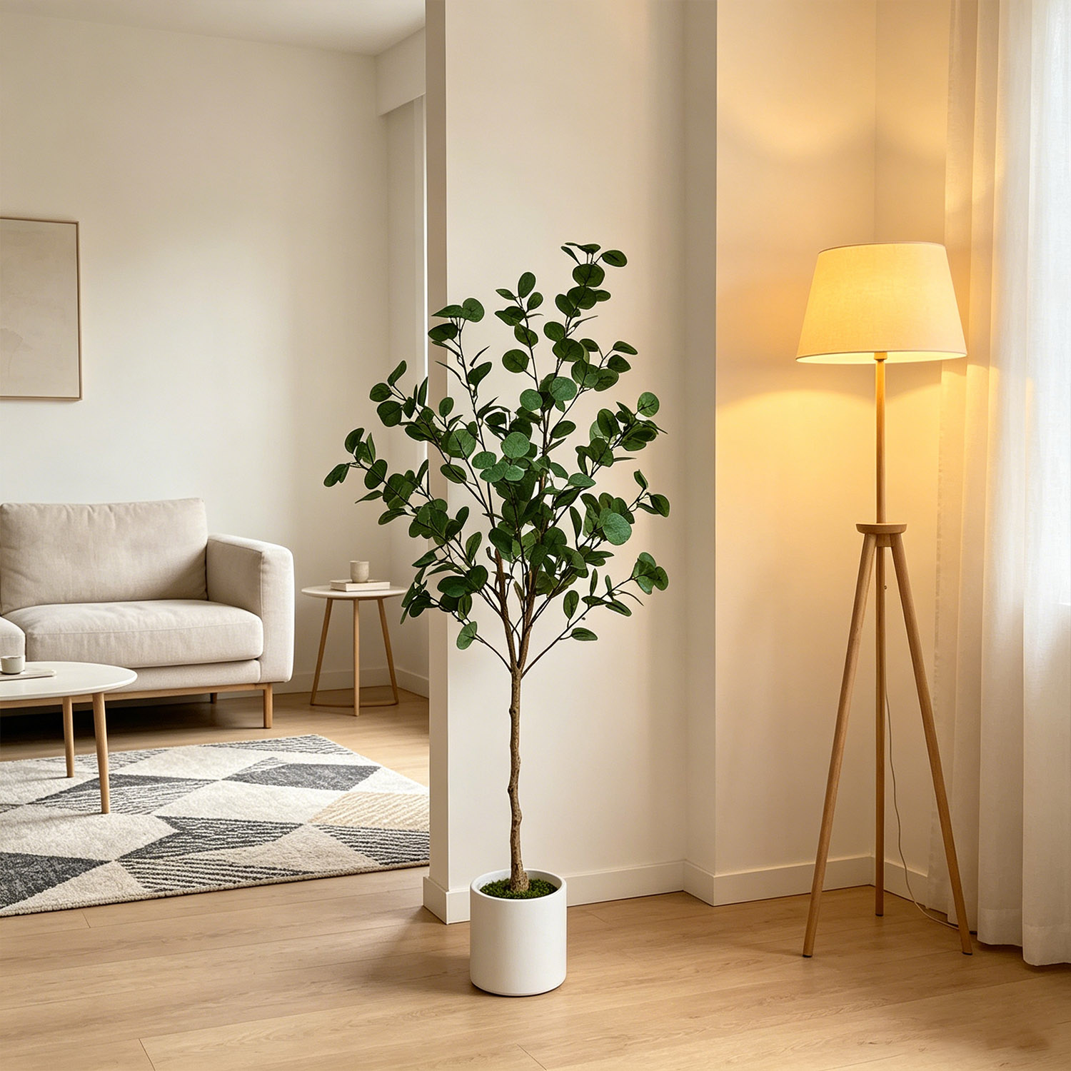 120-155Cm/5.1Ft Artificial Euc - огляд і ціна Ficus Lyrata Tree